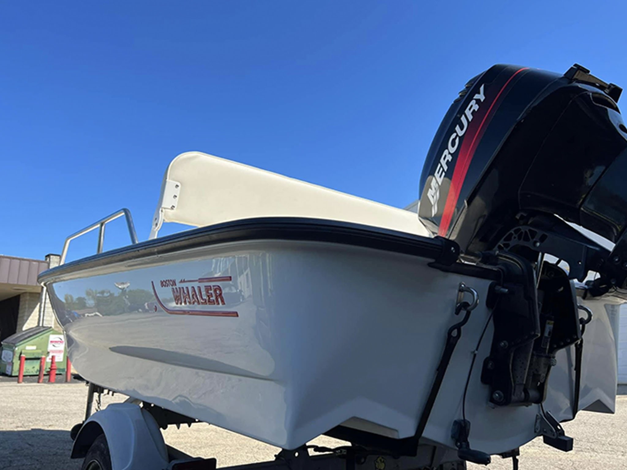 Boston Whaler - after exterior cleaning job applied